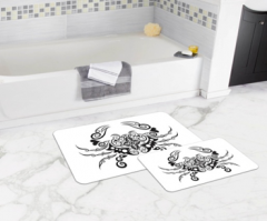 Bath Mat (2 pieces) Non-Slip - 50x80cm + 50x45cm -240