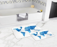 Bath Mat (2 pieces) Non-Slip - 50x80cm + 50x45cm -258