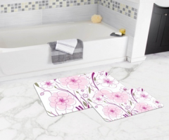 Bath Mat (2 pieces) Non-Slip - 50x80cm + 50x45cm -261