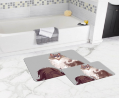 Bath Mat (2 pieces) Non-Slip - 50x80cm + 50x45cm -286