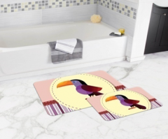 Bath Mat (2 pieces) Non-Slip - 50x80cm + 50x45cm -308