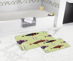 Bath Mat (2 pieces) Non-Slip - 50x80cm + 50x45cm -320