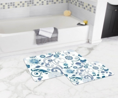 Bath Mat (2 pieces) Non-Slip - 50x80cm + 50x45cm -323