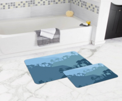 Bath Mat (2 pieces) Non-Slip - 50x80cm + 50x45cm -342