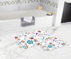 Bath Mat (2 pieces) Non-Slip - 50x80cm + 50x45cm -360