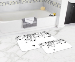 Bath Mat (2 pieces) Non-Slip - 50x80cm + 50x45cm -374