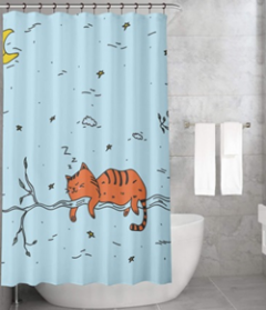Bonamaison Shower Curtain, Size: 155x220 cm-9