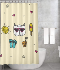 Bonamaison Shower Curtain, Size: 155x220 cm-10