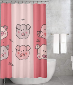 Bonamaison Shower Curtain, Size: 155x220 cm-11