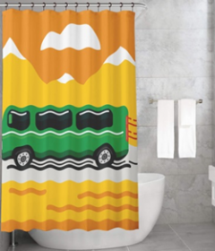 Bonamaison Shower Curtain, Size: 155x220 cm-16