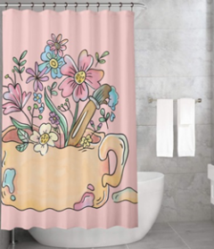 Bonamaison Shower Curtain, Size: 155x220 cm-17