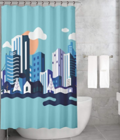 Bonamaison Shower Curtain, Size: 155x220 cm-27