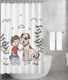 Bonamaison Shower Curtain, Size: 155x220 cm-44