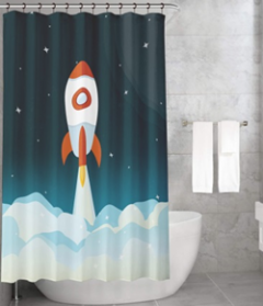 Bonamaison Shower Curtain, Size: 155x220 cm-47