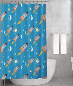 Bonamaison Shower Curtain, Size: 155x220 cm-50