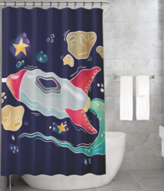 Bonamaison Shower Curtain, Size: 155x220 cm-61