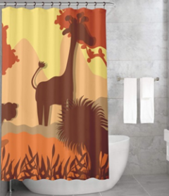 Bonamaison Shower Curtain, Size: 155x220 cm-76