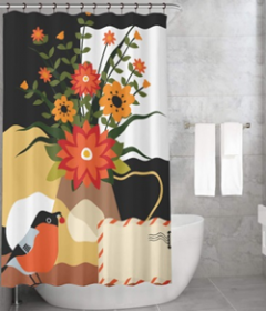 Bonamaison Shower Curtain, Size: 155x220 cm-84