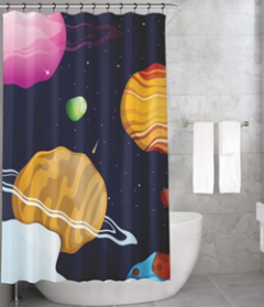 Bonamaison Shower Curtain, Size: 155x220 cm-117