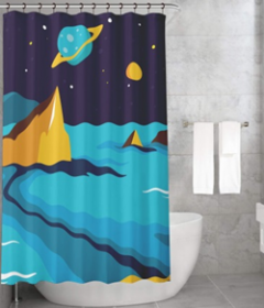 Bonamaison Shower Curtain, Size: 155x220 cm-124