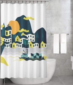 Bonamaison Shower Curtain, Size: 155x220 cm-130