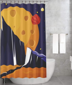 Bonamaison Shower Curtain, Size: 155x220 cm-136