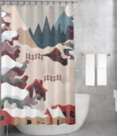 Bonamaison Shower Curtain, Size: 155x220 cm-140