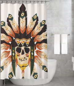 Bonamaison Shower Curtain, Size: 155x220 cm-143