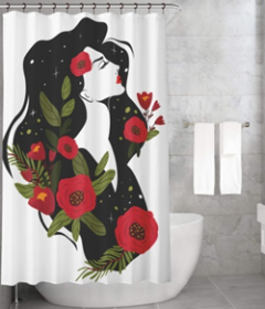 Bonamaison Shower Curtain, Size: 155x220 cm-188