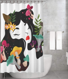 Bonamaison Shower Curtain, Size: 155x220 cm-189
