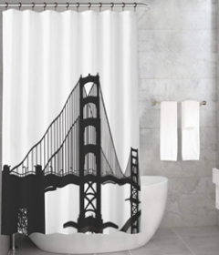 Bonamaison Shower Curtain, Size: 155x220 cm-198