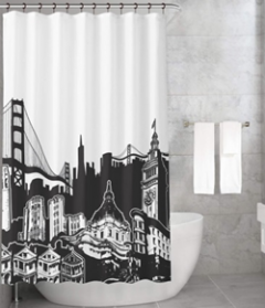 Bonamaison Shower Curtain, Size: 155x220 cm-199