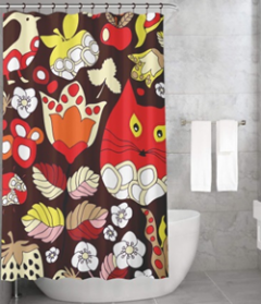 Bonamaison Shower Curtain, Size: 155x220 cm-205