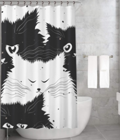 Bonamaison Shower Curtain, Size: 155x220 cm-209