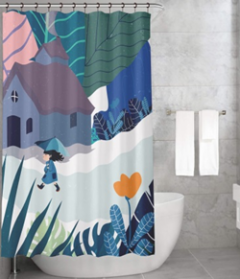 Bonamaison Shower Curtain, Size: 155x220 cm-211