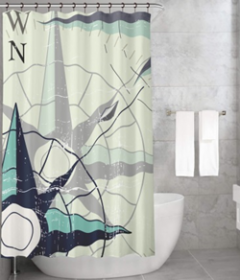 Bonamaison Shower Curtain, Size: 155x220 cm-212