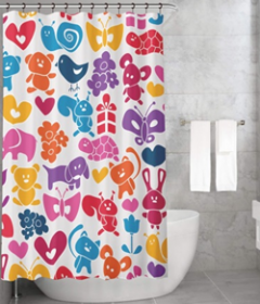 Bonamaison Shower Curtain, Size: 155x220 cm-220