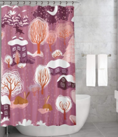 Bonamaison Shower Curtain, Size: 155x220 cm-223