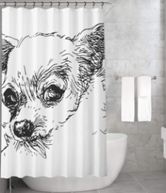 Bonamaison Shower Curtain, Size: 155x220 cm-229