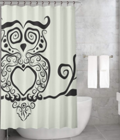 Bonamaison Shower Curtain, Size: 155x220 cm-257