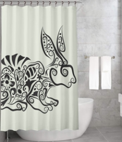 Bonamaison Shower Curtain, Size: 155x220 cm-258
