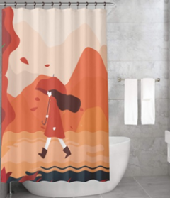 Bonamaison Shower Curtain, Size: 155x220 cm-261