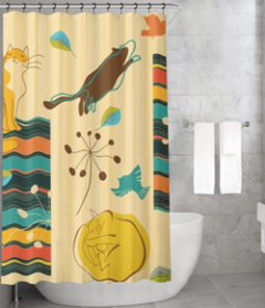 Bonamaison Shower Curtain, Size: 155x220 cm-267