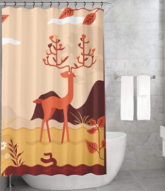 Bonamaison Shower Curtain, Size: 155x220 cm-271