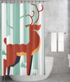 Bonamaison Shower Curtain, Size: 155x220 cm-280