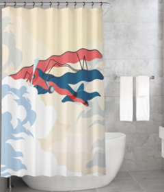 Bonamaison Shower Curtain, Size: 155x220 cm-284
