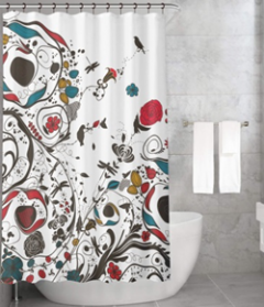 Bonamaison Shower Curtain, Size: 155x220 cm-301