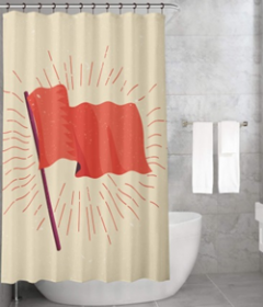 Bonamaison Shower Curtain, Size: 155x220 cm-304