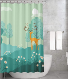 Bonamaison Shower Curtain, Size: 155x220 cm-306