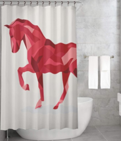 Bonamaison Shower Curtain, Size: 155x220 cm-323